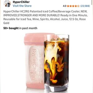 Reusable Beverage Chiller — Rose Gold Pink